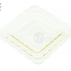 花邊正方餐盤(4、6PCS