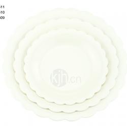 花邊圓型餐盤(6、4PCS