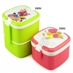 方型手提飯盒、雙層飯