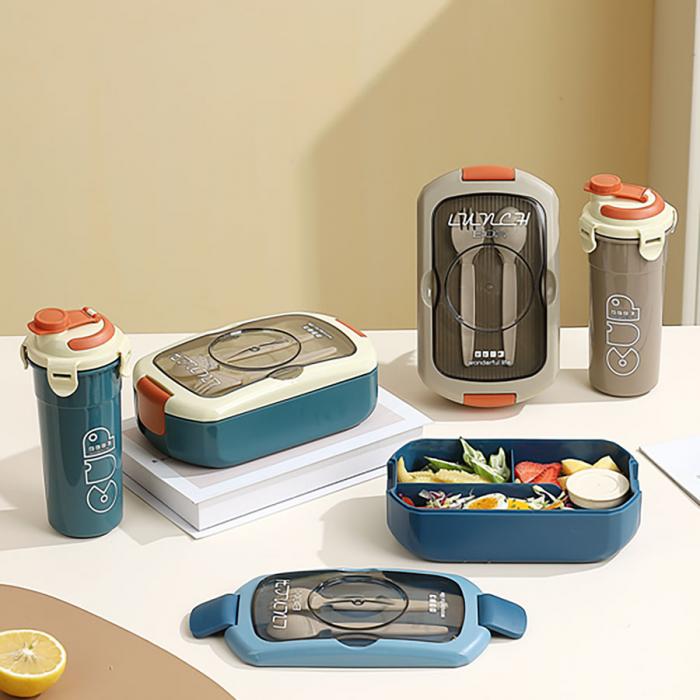 北歐汽車(chē)型飯盒套裝(飯盒750ML+水杯450ml)