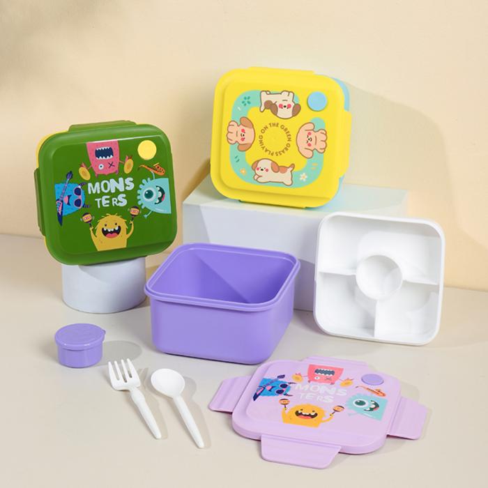 快樂派對圓形/方形飯盒/小趣怪方形飯盒